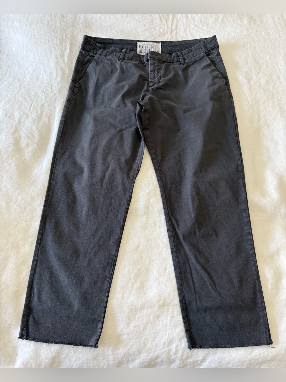 Frank & Eileen | SZ 12 | Wicklow Pant The Italian Performance Twill Washed Black